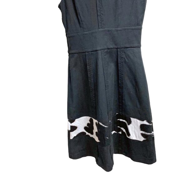 LAVIA 18 by Piazza Sempione Black Double V Neck Sleeveless Midi Dress‎ - Picture 4 of 12